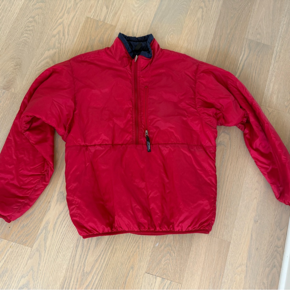 Patagonia Red and Blue Puffer Jacket